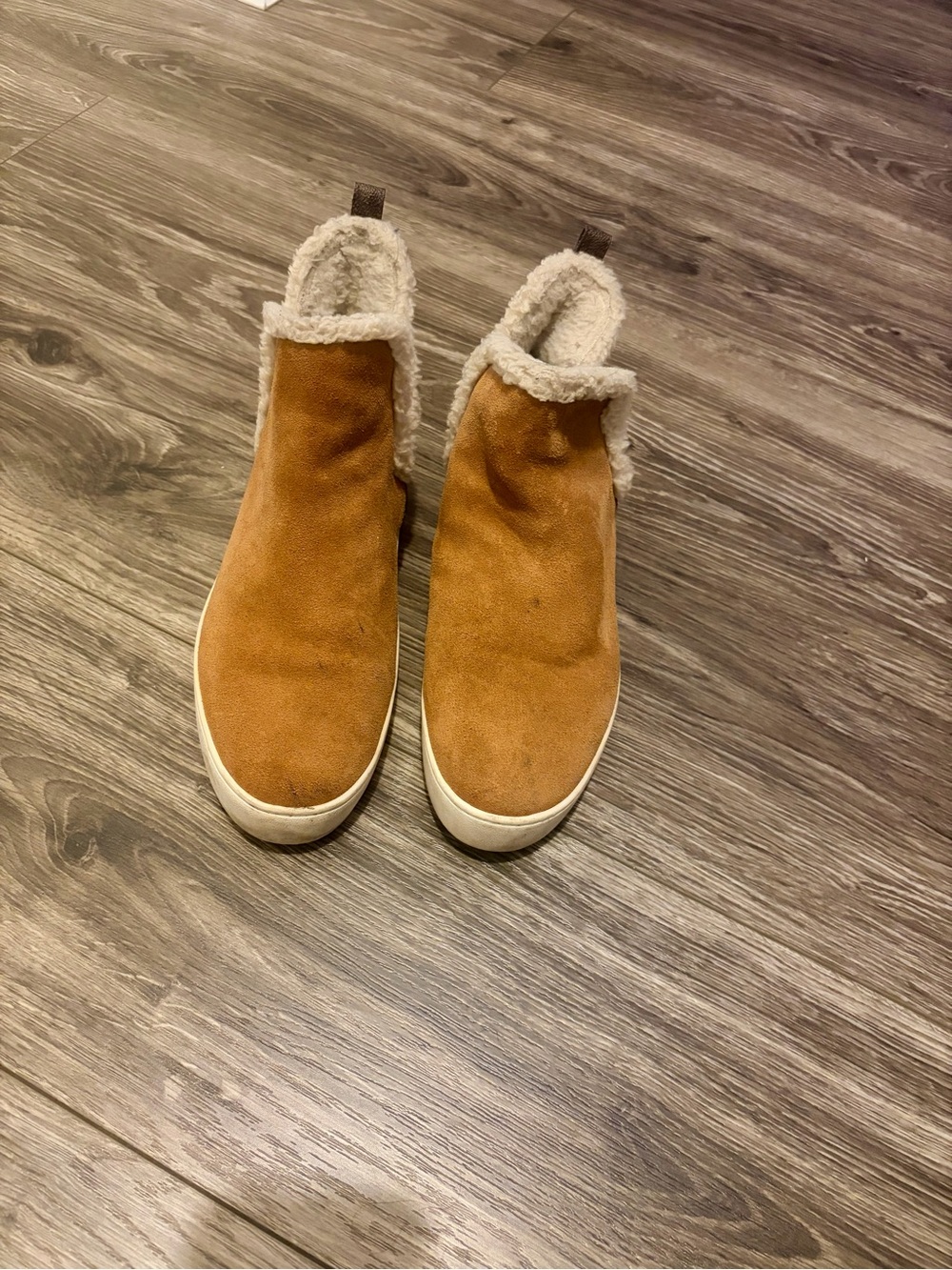 MICHAEL Michael Kors Tan Slip-On Sherpa-Lined Sneakers